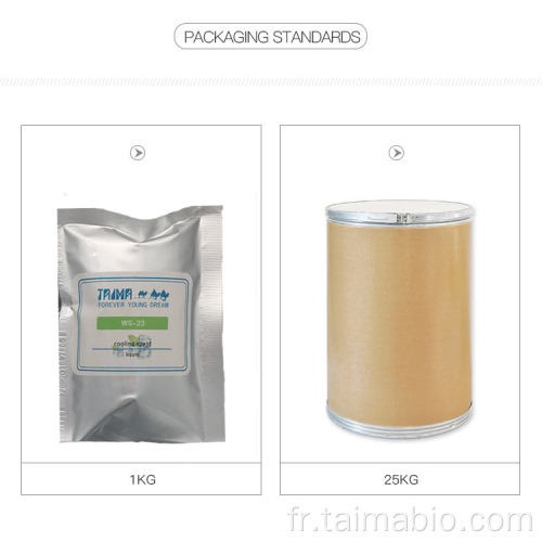 Flavour de refroidissement de haute qualité WS-23 Mentrrada Menthol WS23 Agent de refroidissement WS-23